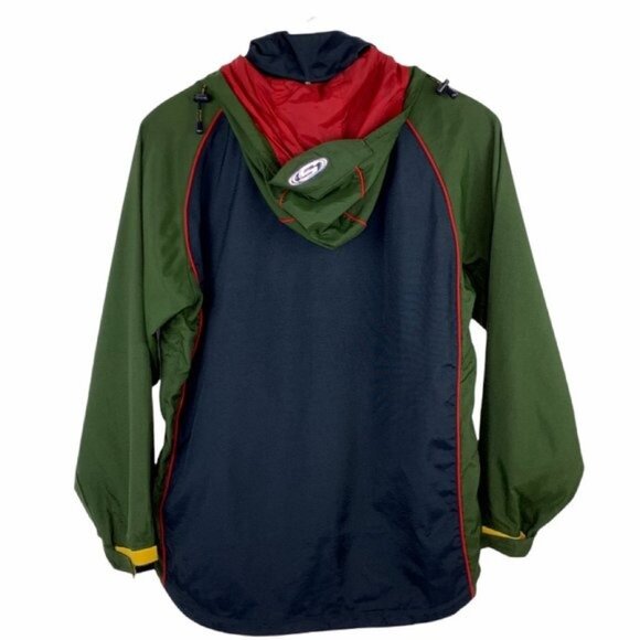 Structure Sport Mens Vintage 90's 1/4 Zip Side Zip Removable Hooded Jacket S Y2K - Picture 2 of 12